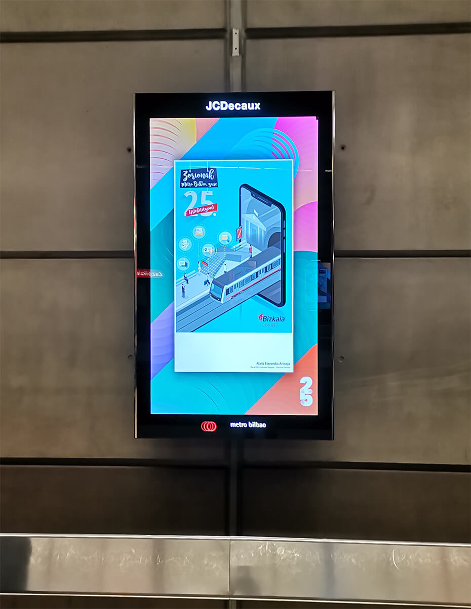 Cartel Metro Bilbao