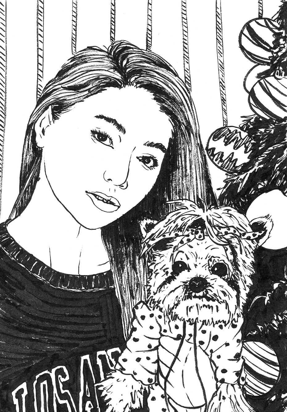 Retratos entintados