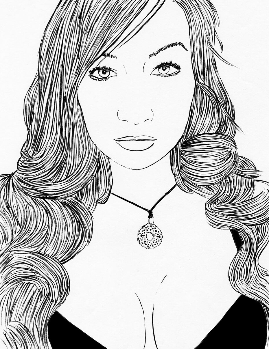 Retratos entintados