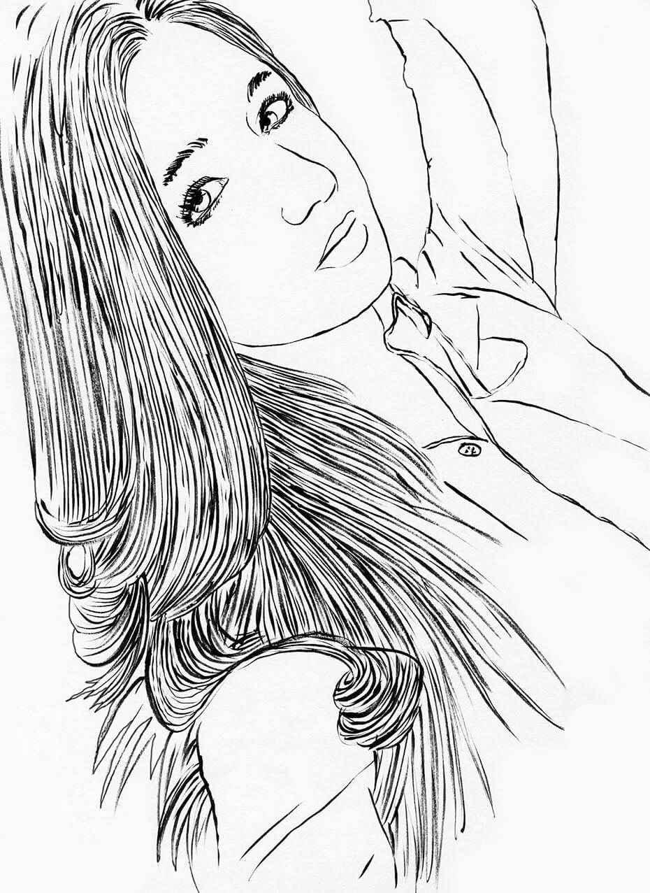Retratos entintados