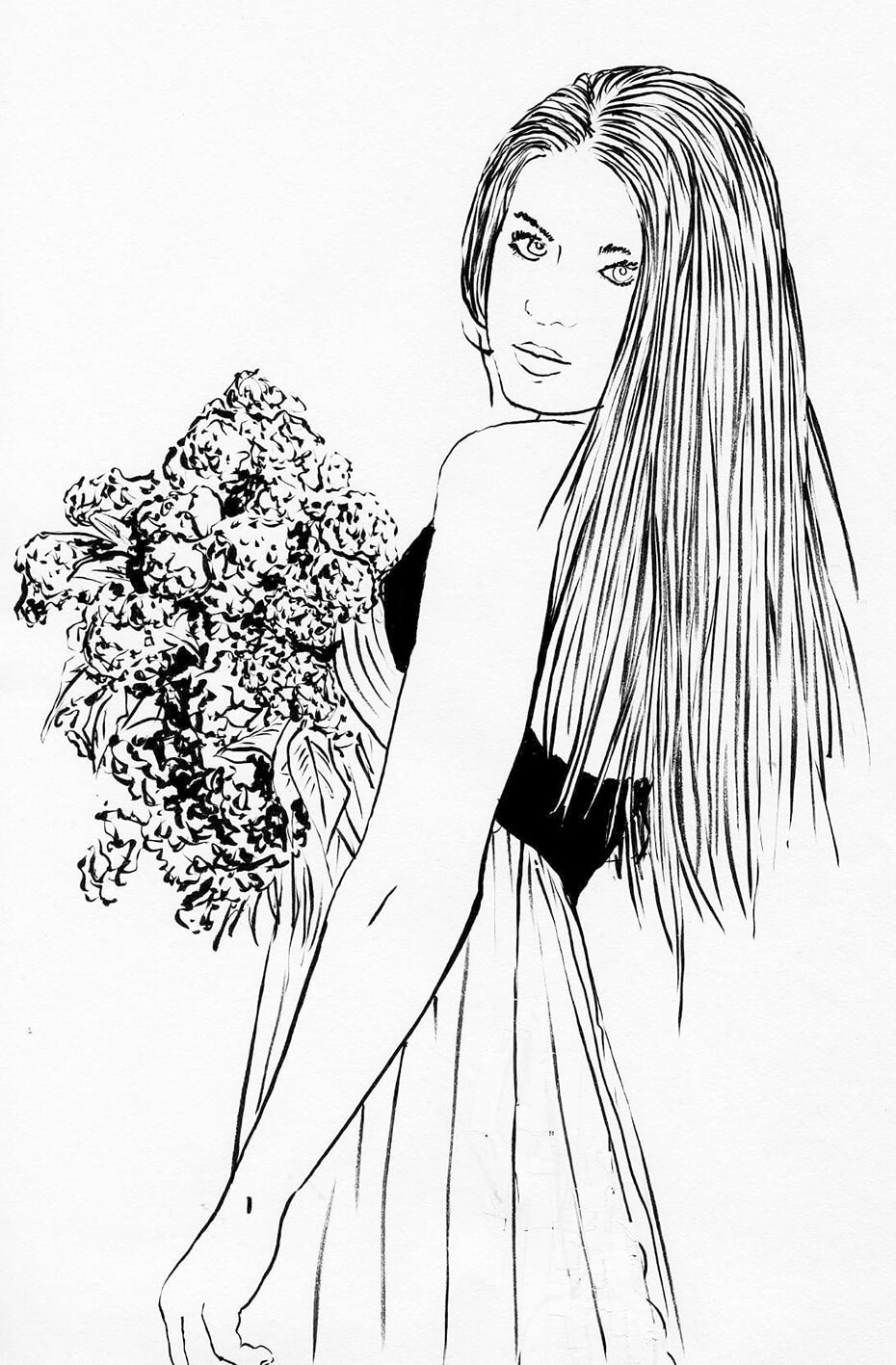 Retratos entintados