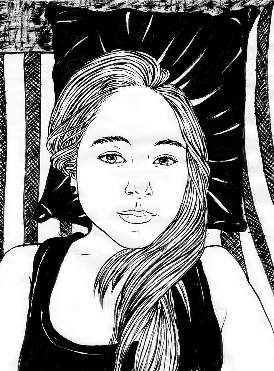Retratos entintados