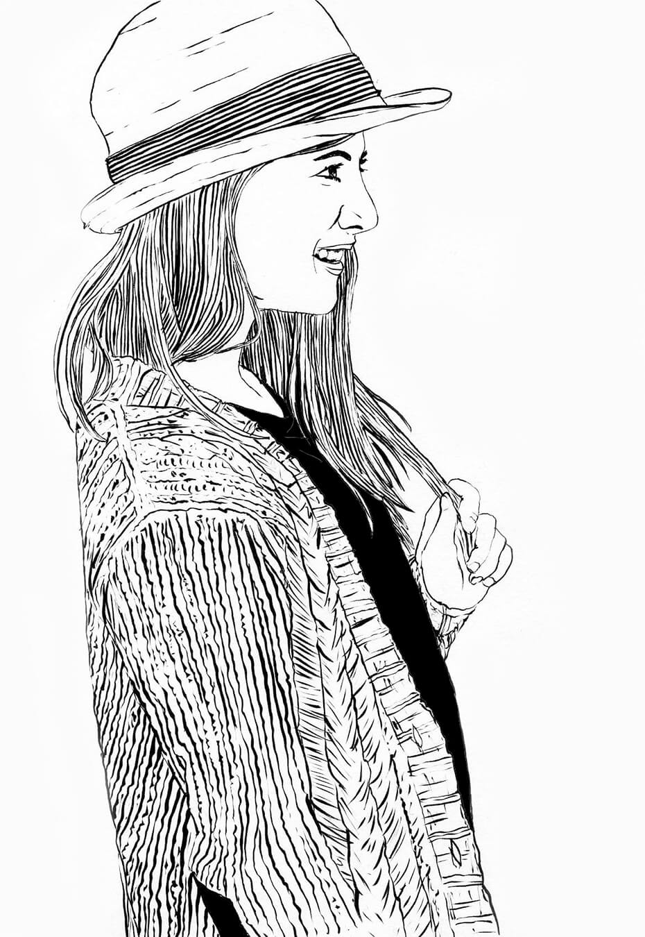 Retratos entintados