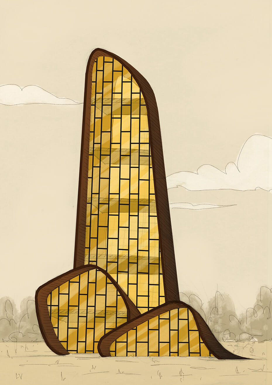Bocetos de edificios